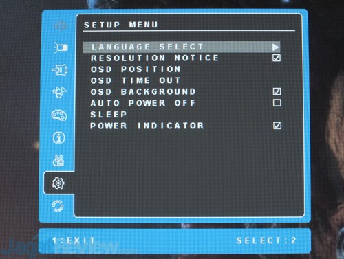 Viewsonic VX257-SHW Menu 12