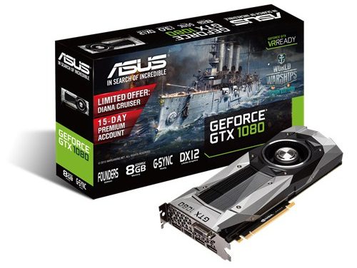 Parade VGA NVIDIA GeForce GTX 1080 Founders Edition 4 ASUS GeForce GTX 1080 Founders Edition