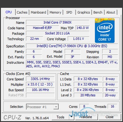 Review Prosesor Intel Core i7 6950X: Bukan Sekedar Untuk Gaming 3 Corei7-5960X_CPUZ_cpu-3305