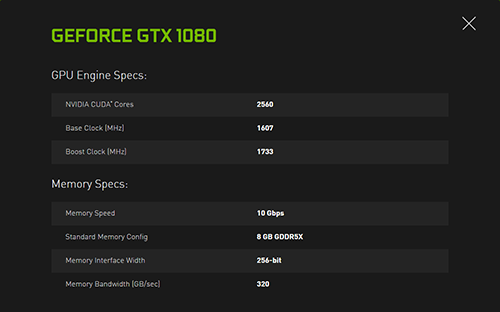 NVIDIA Resmi Perkenalkan VGA GeForce GTX 1080 & GTX 1070 6 GeForce GTX 1080 Spec 01