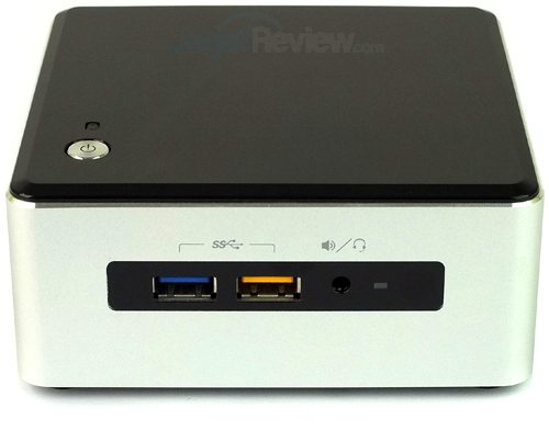 Review Mini PC Desktop: Intel NUC NUC6i5SYH 8 Intel NUC6i5SYH Front Side