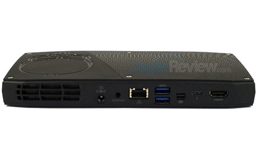 Review Mini PC Desktop: Intel NUC NUC6i7KYK  Intel NUC6i7KYK Rear Side
