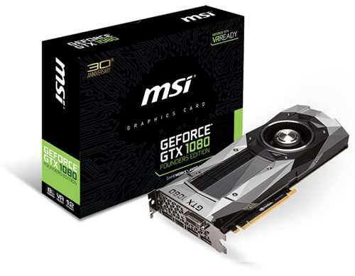 Parade VGA NVIDIA GeForce GTX 1080 Founders Edition 5 MSI GeForce GTX 1080 Founders Edition