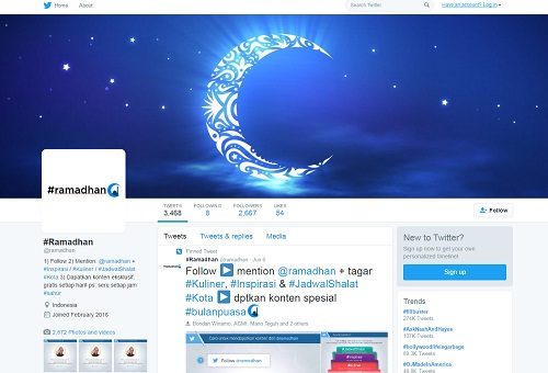 Twitter Indonesia Ramaikan Ramadhan 2016 Melalui Akun @ramadhan 1 @ramadhan