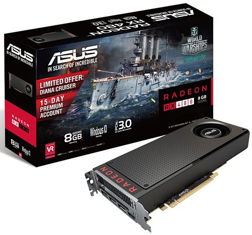 Parade VGA AMD Radeon RX 480 8 GB 2 ASUS RX 480 8GB