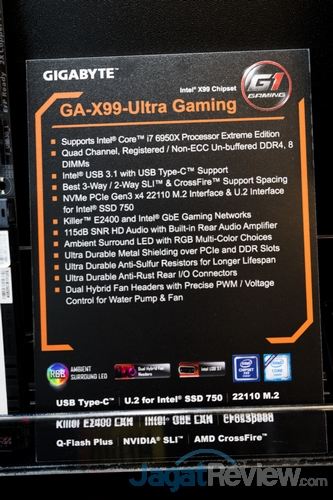 Gigabyte Perkenalkan Motherboard Gaming Seri Terbaru Untuk Chipset X99 3 GA-X99-UltraGaming_Specs