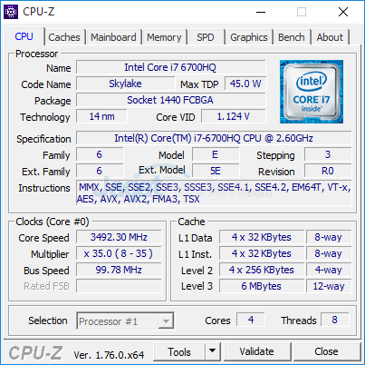 Review Notebook Gaming: HP Pavilion Gaming 15-ak035tx 2 HP Pavilion Gaming 15-ak035tx CPUZ 01