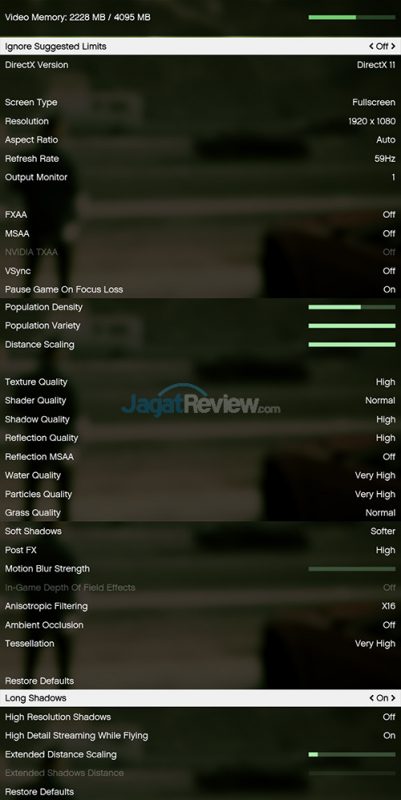 Review Notebook Gaming: HP Pavilion Gaming 15-ak035tx 8 HP Pavilion Gaming 15-ak035tx GTAV Setting GFE