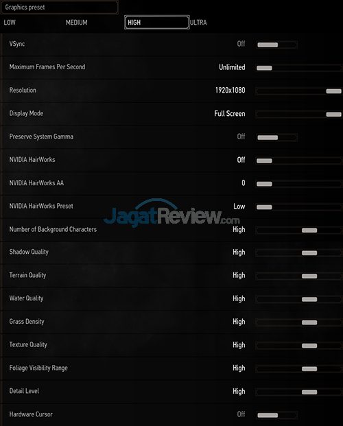 Review Notebook Gaming: HP Pavilion Gaming 15-ak035tx 31 HP Pavilion Gaming 15-ak035tx TW3 Setting - Graphics High