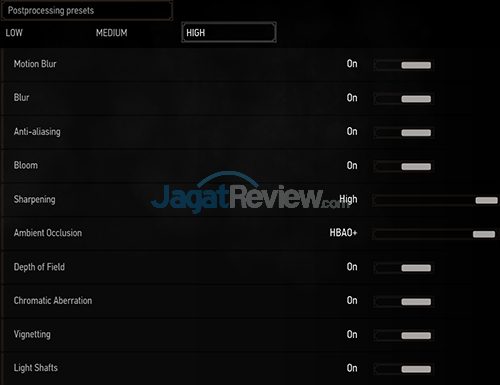Review Notebook Gaming: HP Pavilion Gaming 15-ak035tx 34 HP Pavilion Gaming 15-ak035tx TW3 Setting - Postprocessing High