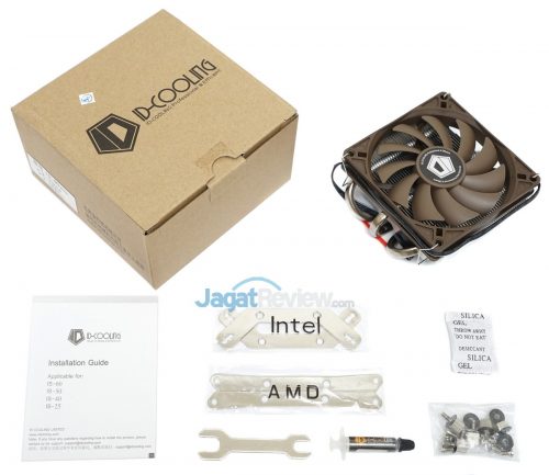 Tes Perbandingan 8 HSF Pendingin Prosesor PC Murah 8 ID-Cooling IS-40 kelengkapan