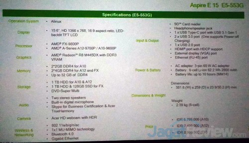 AMD Meluncurkan Bristol Ridge dalam Notebook Acer E5 553G 4 P_20160620_171225