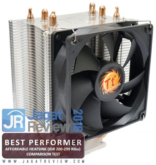 Tes Perbandingan 8 HSF Pendingin Prosesor PC Murah 6 Thermaltake Contact 21 Best Performer Award