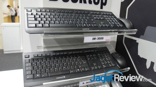 Cherry memperlihatkan pula produk keyboard untuk pengguna kantoran