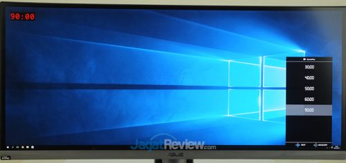 Hands-On Review Monitor: ASUS ROG SWIFT PG348Q 31 ASUS ROG Swift PG348Q GamePlus - Timer