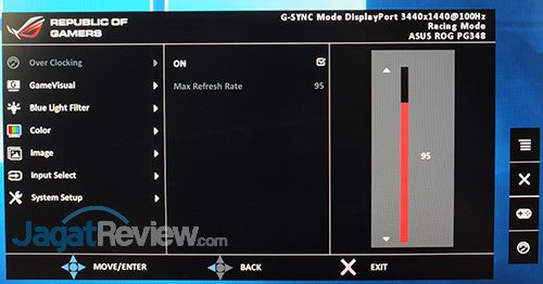 Hands-On Review Monitor: ASUS ROG SWIFT PG348Q 6 ASUS ROG Swift PG348Q Menu 06