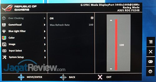 Hands-On Review Monitor: ASUS ROG SWIFT PG348Q 7 ASUS ROG Swift PG348Q Menu 07