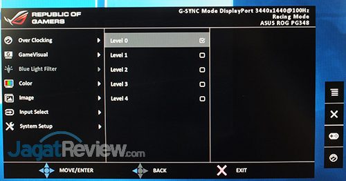 Hands-On Review Monitor: ASUS ROG SWIFT PG348Q 9 ASUS ROG Swift PG348Q Menu 09