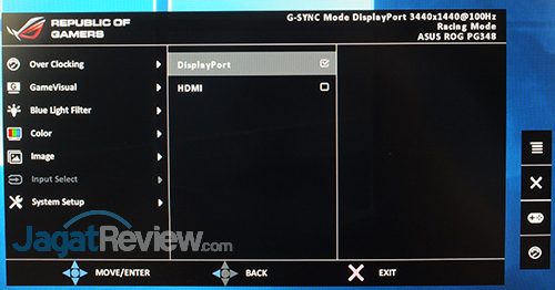 Hands-On Review Monitor: ASUS ROG SWIFT PG348Q 14 ASUS ROG Swift PG348Q Menu 14