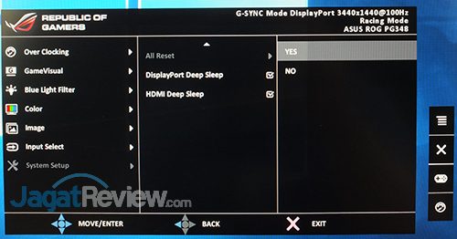 Hands-On Review Monitor: ASUS ROG SWIFT PG348Q 29 ASUS ROG Swift PG348Q Menu 28