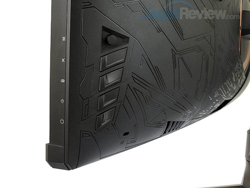 Hands-On Review Monitor: ASUS ROG SWIFT PG348Q 24 ASUS ROG Swift PG348Q Operational Buttons