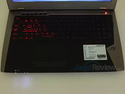 Review Notebook Gaming: ASUS ROG GX700 18 ASUS ROG GX700 Keyboard Backlit 02