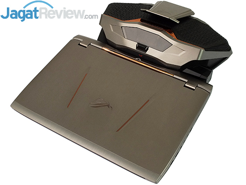 Review Notebook Gaming: ASUS ROG GX700 3 ASUS ROG GX700 Notebook with LCS Module - Bird View