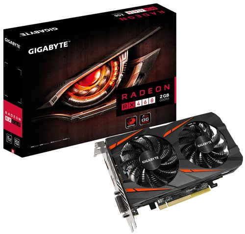 Parade VGA AMD Radeon RX 460 6 Gigabyte RX 460 WINDFORCE OC 2 GB 1212 7000