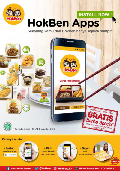 HokBen Luncurkan Aplikasi Agar Lebih Dekat dengan Konsumen 1 HokBen Luncurkan Aplikasi Agar Lebih Dekat dengan Konsumen