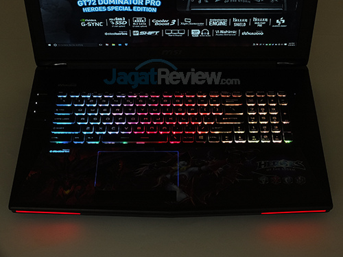 MSI GT72S 6QE Backlit Keyboard