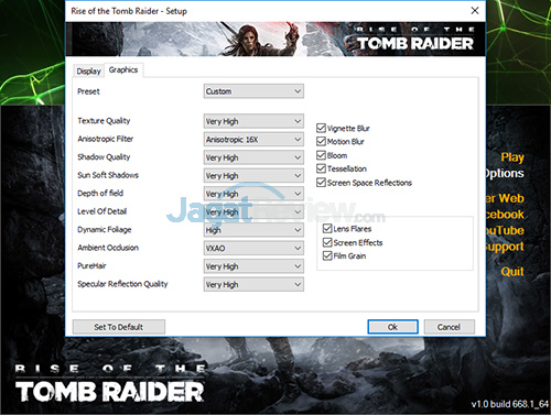 Uji Singkat Performa VGA NVIDIA GeForce GTX 1070 (Notebook) 15 NVIDIA GTX 1070 (Notebook) ROTTR Max Setting 02
