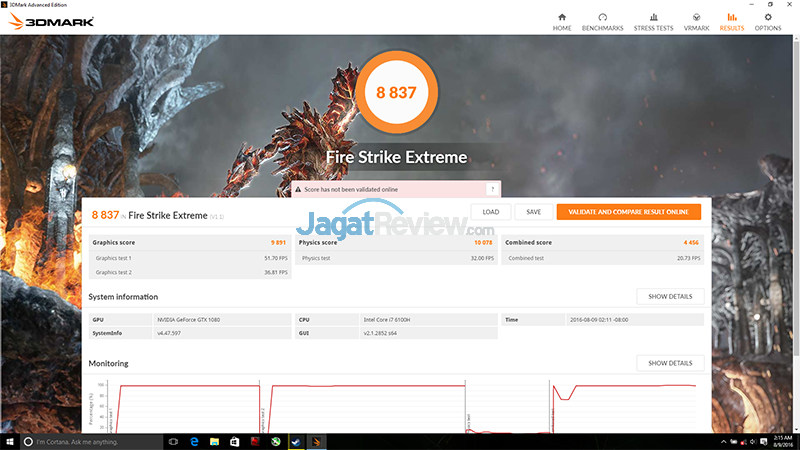 NVIDIA GTX 1080 (Notebook) 3DMFSE