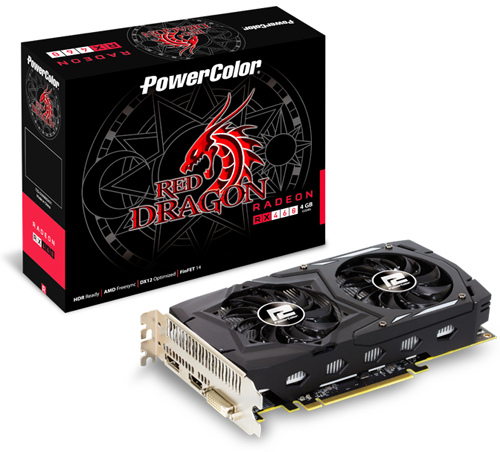 Parade VGA AMD Radeon RX 460 30 PowerColor Red Dragon RX 460 4 GB 1212 7000