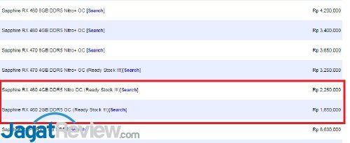 RX 460 harga sapphire