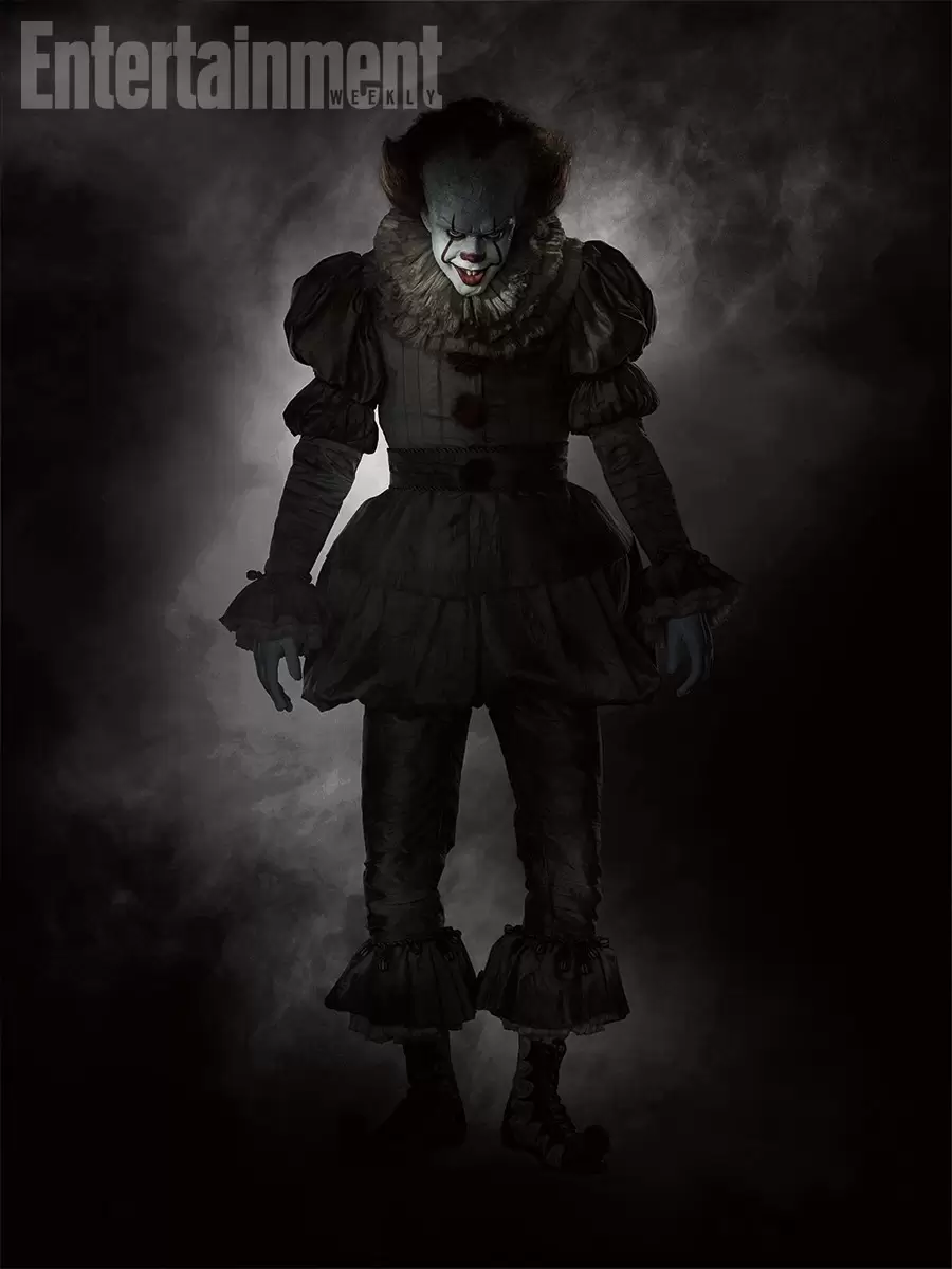 Lihat Wujud Pennywise dalam Film  stephen king it pennywise bill skarsgard