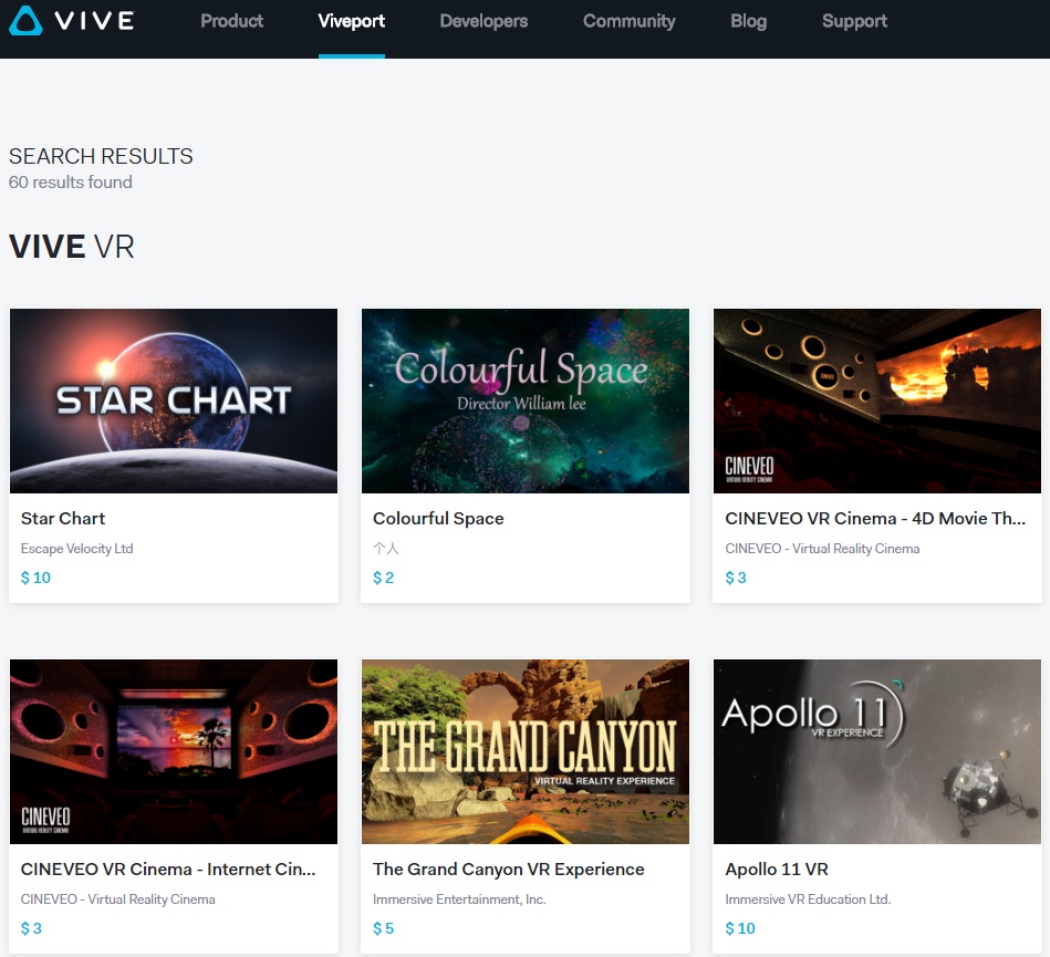 HTC Luncurkan Portal Aplikasi VR  viveport3