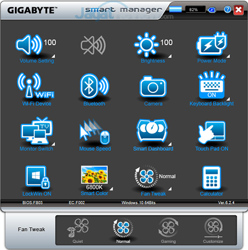 Review Notebook Gaming: Gigabyte P55W v6 8 gigabyte-p55w-v6-smart-manager-08