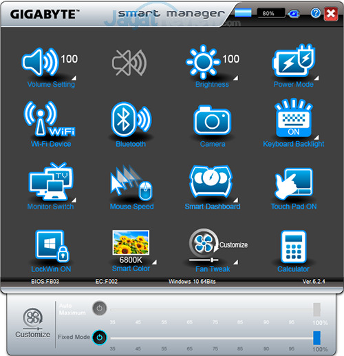Review Notebook Gaming: Gigabyte P55W v6 10 gigabyte-p55w-v6-smart-manager-10