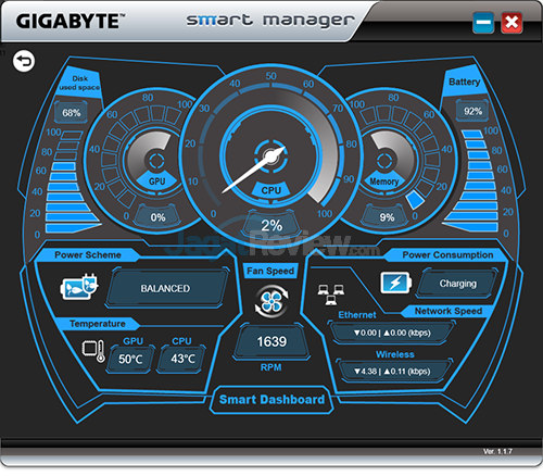 Review Notebook Gaming: Gigabyte P55W v6 11 gigabyte-p55w-v6-smart-manager-dashboard