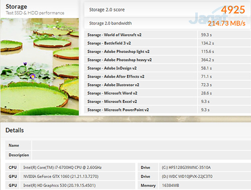 Review Notebook Gaming: MSI GE72VR 6RF Apache Pro 7 msi-ge72vr-6rf-apache-pro-pcmark-8-storage