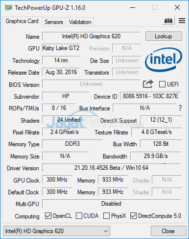 Review Notebook Convertible: HP Spectre x360 13 (2016) 6 hp-spectre-x360-13-kaby-lake-gpuz