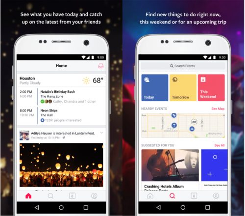 Aplikasi Facebook Events akan Dirilis di Android