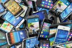 mobile phones pile