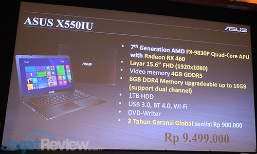 Notebook ASUS dengan VGA AMD Radeon RX 460 Diluncurkan 5 AMD ASUS Laptop RX 460 Launch 07