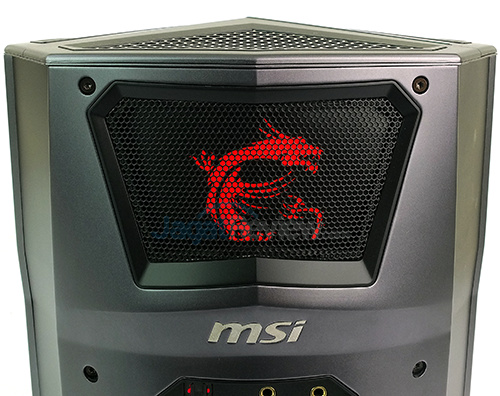 Review Mini PC Desktop: MSI Vortex G65VR 6RE SLI 5 MSI Vortex G65VR 6RE SLI Rear Logo
