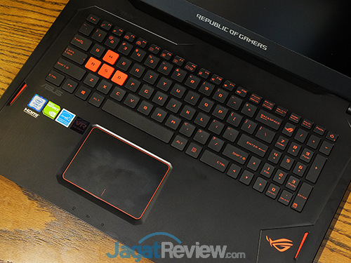 Review Notebook Gaming: ASUS ROG STRIX GL702VM G-SYNC 9 ASUS ROG STRIX GL702VM Keyboard & Touchpad