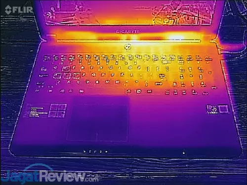 Review Notebook Gaming: Gigabyte P35X v6 26 Gigabyte P35X v6 FlirOne Image 01