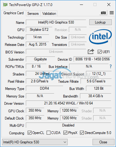 Gigabyte P35X v6 GPUZ 02