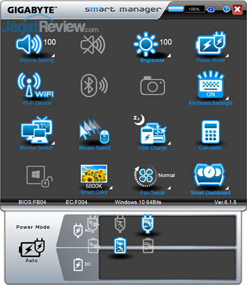 Review Notebook Gaming: Gigabyte P35X v6 10 Gigabyte P35X v6 Smart Manager 07