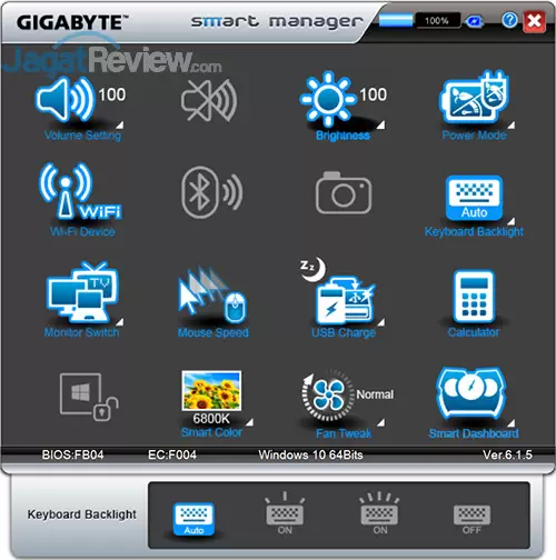 Review Notebook Gaming: Gigabyte P35X v6 11 Gigabyte P35X v6 Smart Manager 12